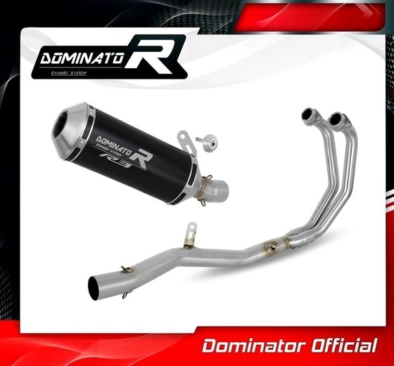 YA149DABL-S Dominator full exhaust system silencer ov g2 black