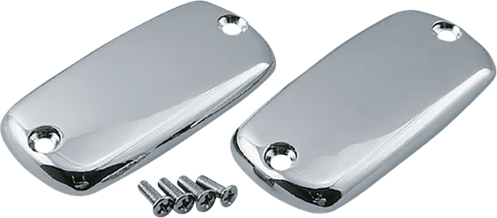 2-288 SHOW CHROME master cylinder covers for brake and clutch custom control