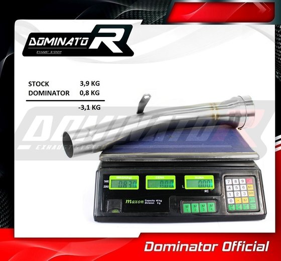 KA069D Dominator exhaust cat eliminator decat