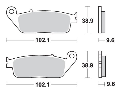 630HS SBS brakepads sintered