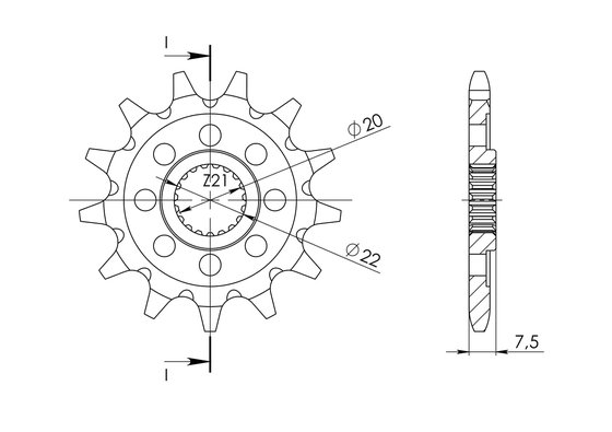 CST-1323 Supersprox front sprocket