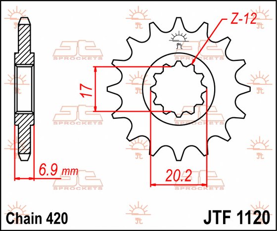 600M11JT JT Sprockets front sprocket 11tooth pitch 420 jtf112011