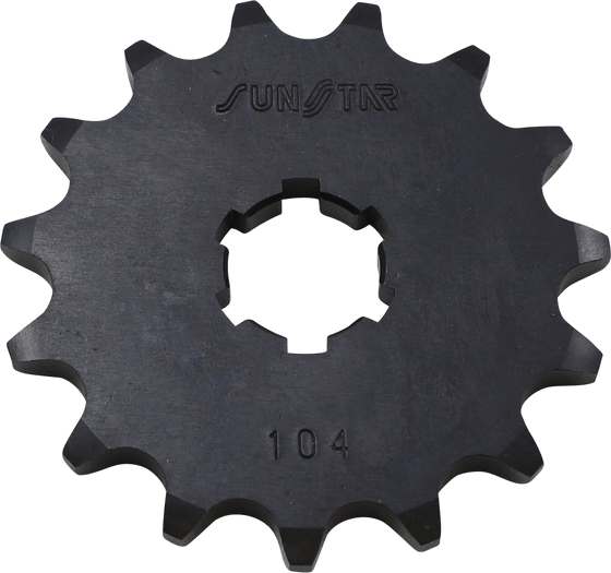 10715 SUNSTAR SPROCKETS 15t 420 pitch black steel front replacement sprocket