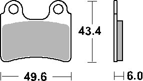 802HF SBS brakepads ceramic