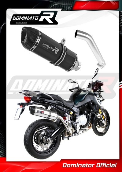 BW075DFBL-S Dominator exhaust silencer muffler hp1 black