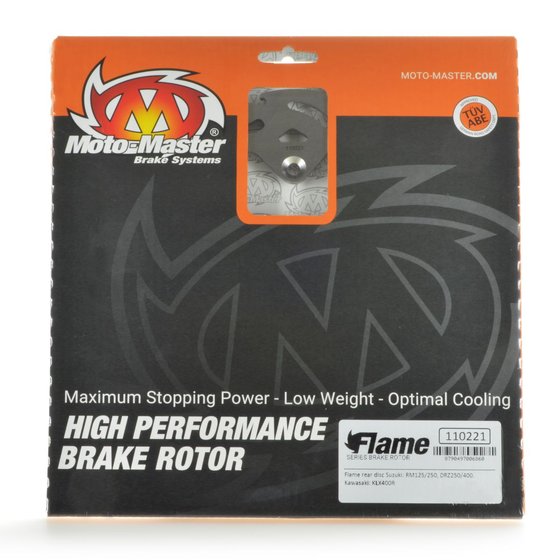 110837 MOTO-MASTER street rear brake disk flame fixed for optimal cooling and resistance