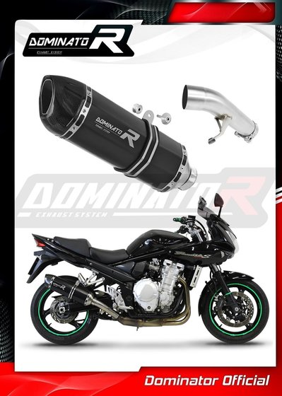 SU012DFBL-S Dominator exhaust silencer muffler hp1 black