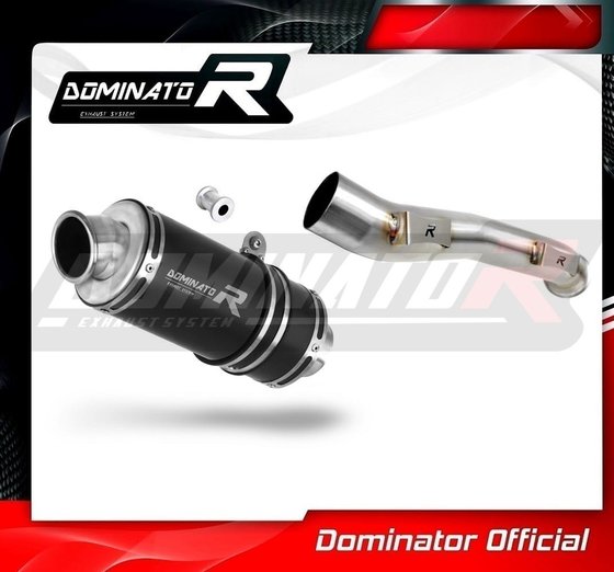 KT055DCBL-S Dominator exhaust silencer gp1 black