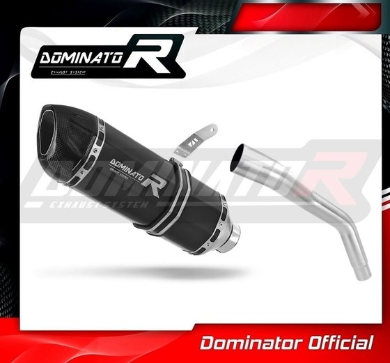 TR007DFBL-S Dominator exhaust silencer muffler hp1 black