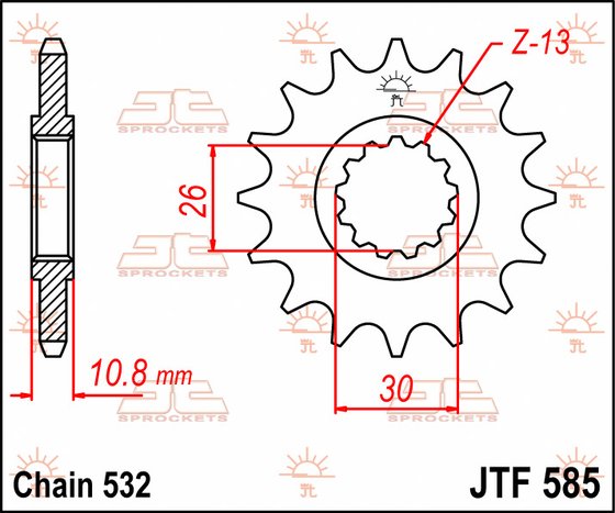 JTF585 JT Sprockets steel front sprocket