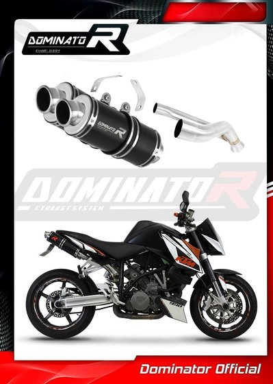 KT010DSTBL-S Dominator exhaust silencer gp1 black