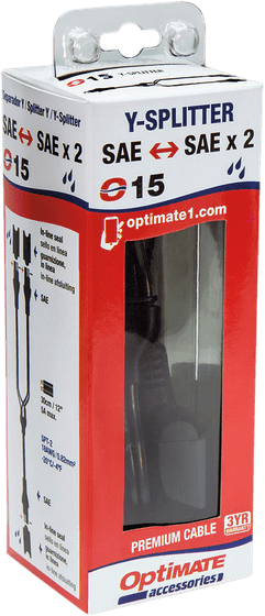 O15 TECMATE charger y-split cable