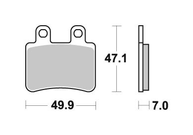 167HF SBS brakepads ceramic (773hf)