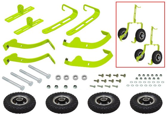 Sno-X ski protec adjustable shop dolly (pair) - premium wheel