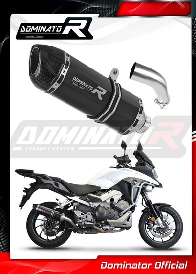 HO0111DFBL-S Dominator exhaust silencer muffler hp1 black