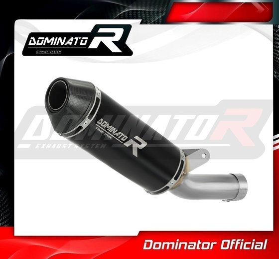 SU099DFFBL-S Dominator exhaust silencer hp3 black low level