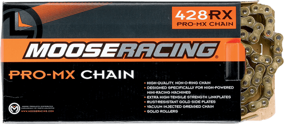 MOOSE RACING heavy duty gold drive chain - 120 links