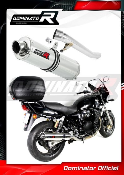 SU043DST-S Dominator exhaust silencer round