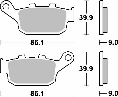 881HF SBS  sbs brakepads ceramic