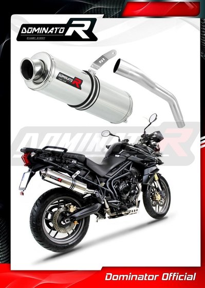 TR007DST-S Dominator exhaust silencer round