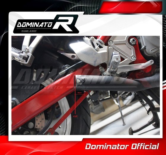 SU080DST-S Dominator exhaust silencer round