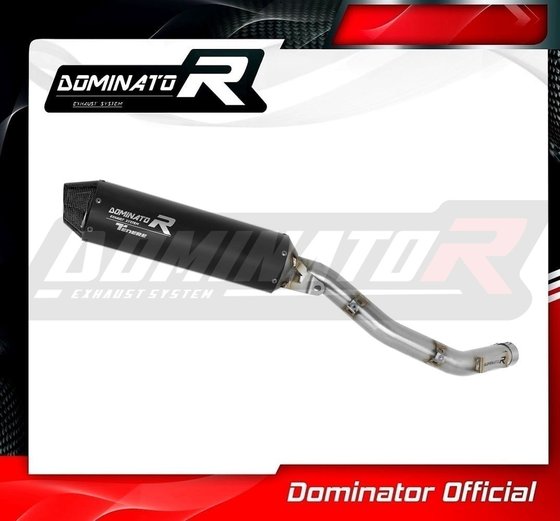 YA115DEBL-S Dominator exhaust silencer muffler mx2 black