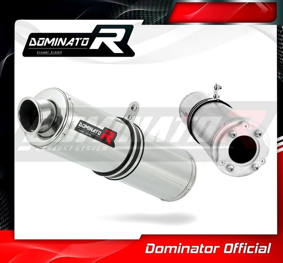 SU076DST-S Dominator exhaust silencer round