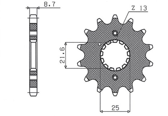 51115 SUNSTAR SPROCKETS 15 tooth front sprocket