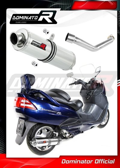 SU038DST-S Dominator exhaust silencer round