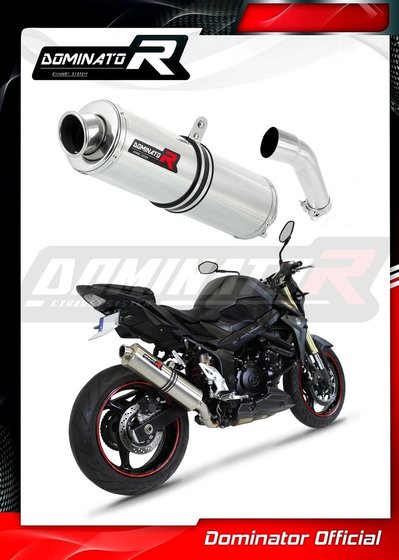 SU041DST-S Dominator exhaust silencer round