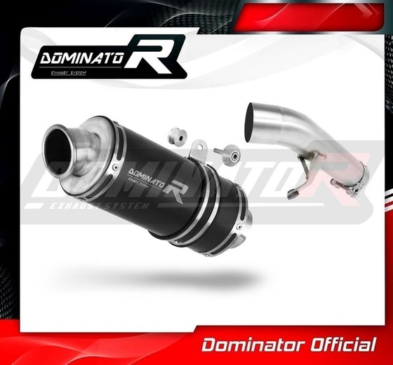 SU010DCBL-S Dominator exhaust silencer muffler gp1 black