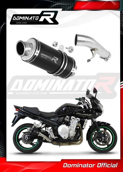 SU010DCBL-S Dominator exhaust silencer muffler gp1 black