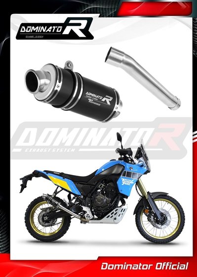 YA139DCBL-S Dominator exhaust silencer muffler gp1 black