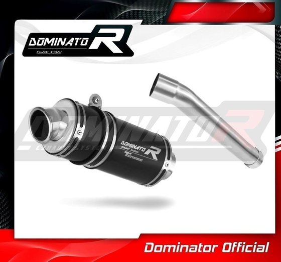 YA139DCBL-S Dominator exhaust silencer muffler gp1 black