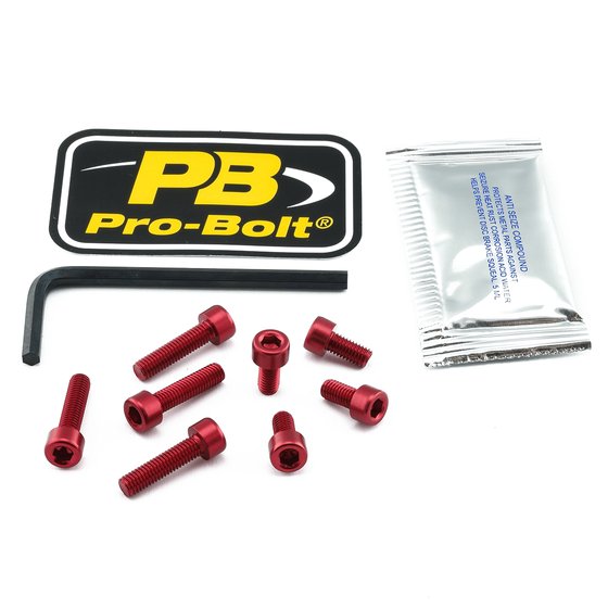 TSUZR PRO BOLT red fuel cap screw kit