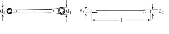 STAHLWILLE double ended ring spanner e6xe8