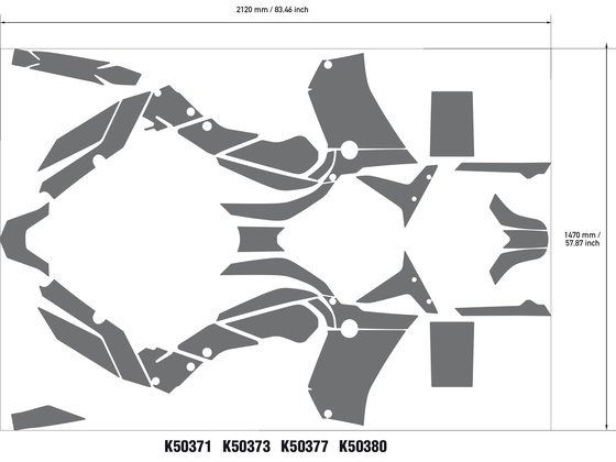 UNIRACING tenere 700 60th wt decal kit