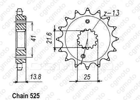 KH096 REGINA regina 525 o-ring chain kit with sprockets for honda transalp