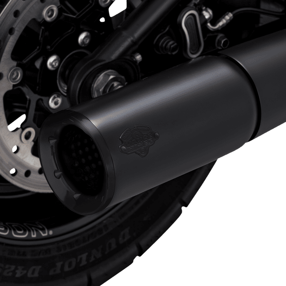 VANCE & HINES pro-p black exhaust system for harley davidson (2018 and newer)