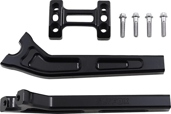 SLYFOX black 10" pullback riser for 1" handlebars