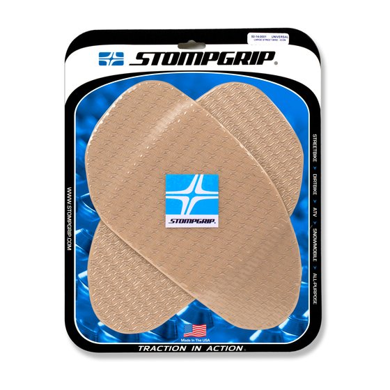 296-5014-0001 Stompgrip stompgrip universal large street bike tank grips - icon : clear