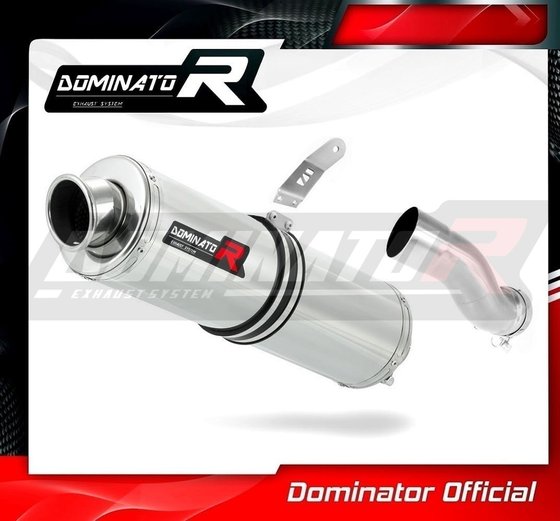 BW044DST-H Dominator homologated exhaust silencer round