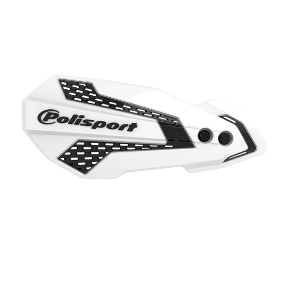 8308200014 POLISPORT mx flow handguards in white/black