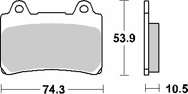 590HF SBS brakepads ceramic