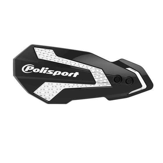 8308200013 POLISPORT mx flow handguards in black and white