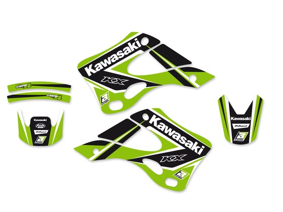 8409N BLACKBIRD RACING graphic kit with seat cover for kx125 99-02