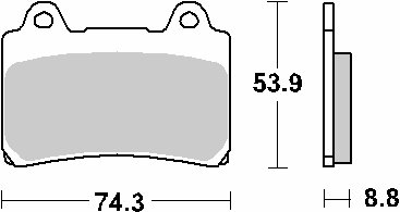 613HS SBS brakepads sintered