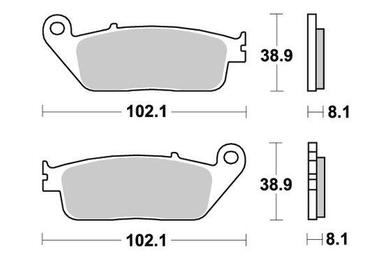 627HF SBS brakepads ceramic