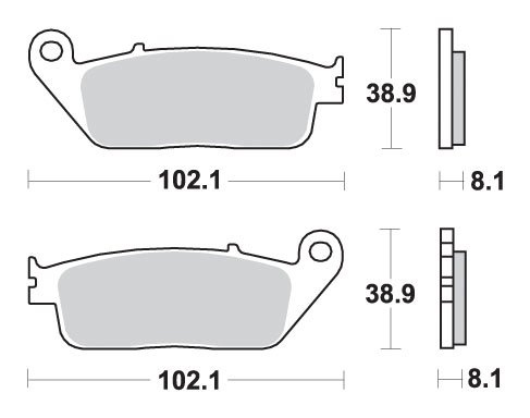 627HF SBS brakepads ceramic