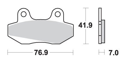 551HF SBS brakepads ceramic